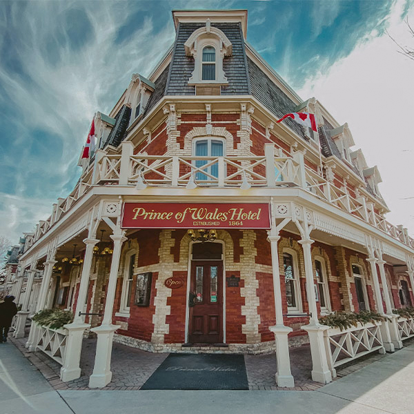 photograph location Prince of Wales Hotel, showcasing its classic Victorian architecture.